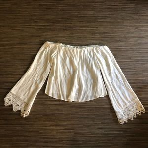 Forever 21 off shoulder long sleeve top